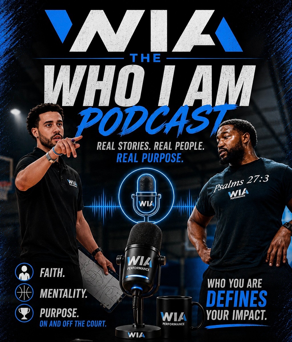 The Who I Am Podcast flyer from WIA Performance